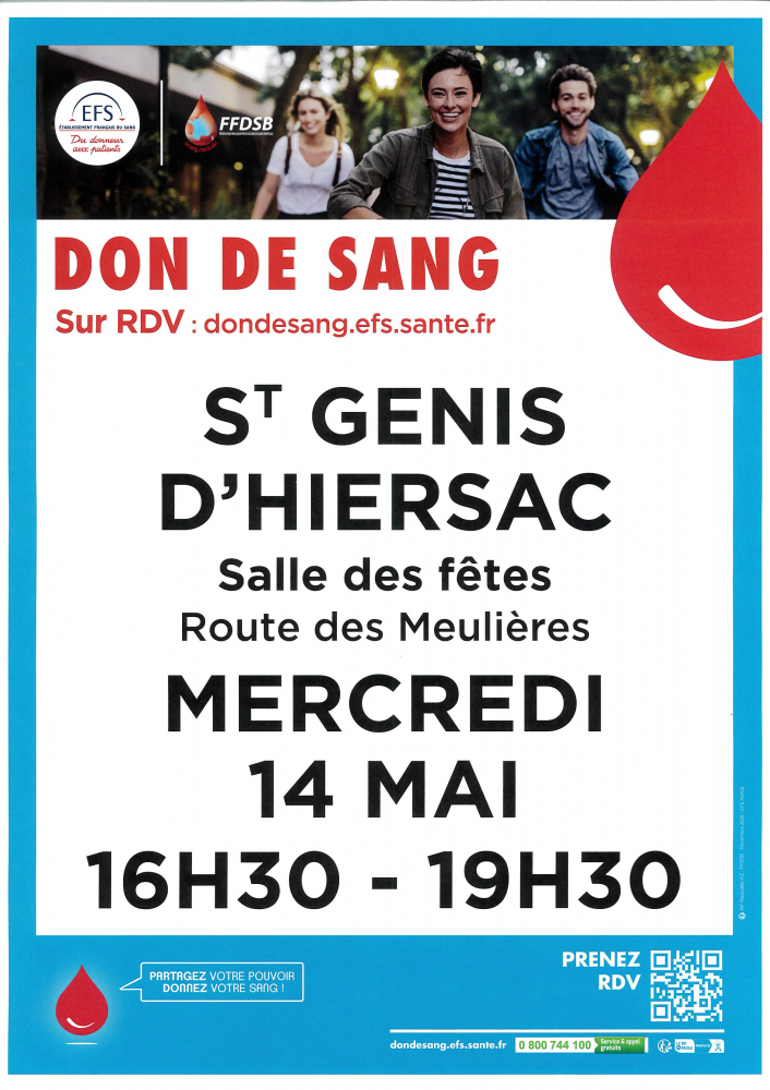 14 Mai 2025 : Don du sang